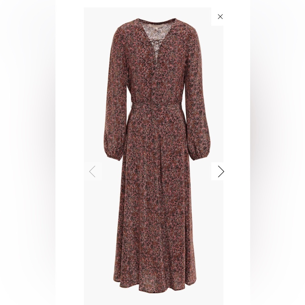 VANESSA BRUNO
Gathered printed silk crepe de chine midi dress